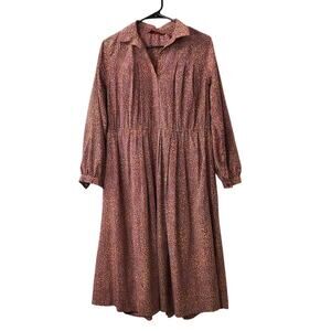 Lightweight collar midi shirt dress (V1)